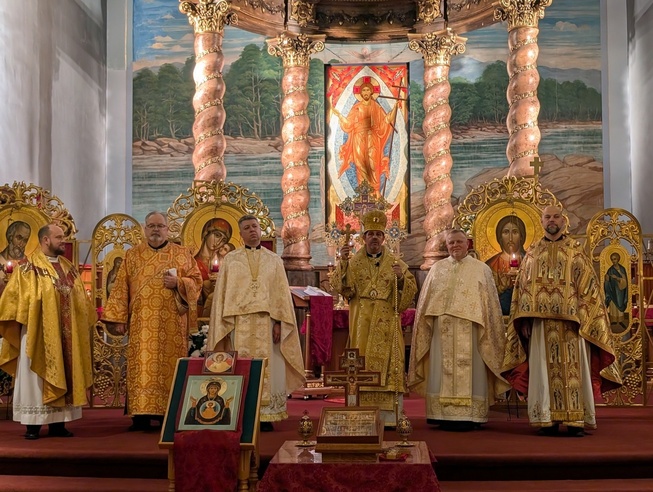 Clergy who celebrated the Hierarchical Divine Liturgy at St. John's