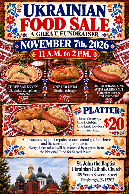 Ukrainian Food Sale flyer
